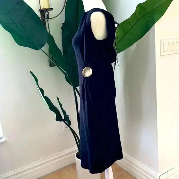 Cavalli Class SZ 6 Evening Maxi Black Dress - Picture 4 of 13